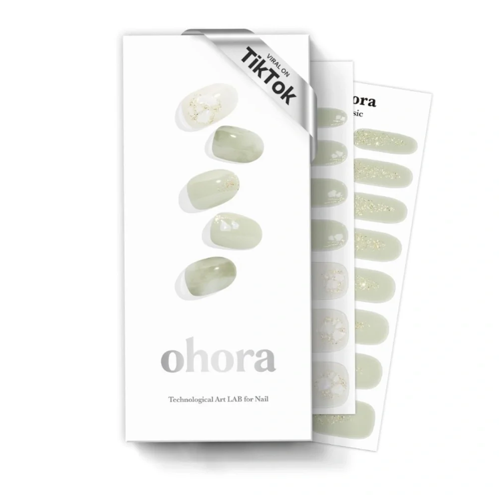 Ohora Green Tea Semi-Cured Gel Nail Strips